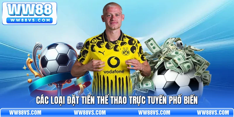 Các loại đặt tiền thể thao trực tuyến phổ biến