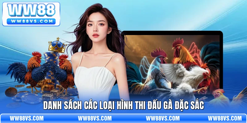 Danh sách các loại hình thi đấu gà đặc sắc